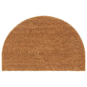 vidaXL d&oslash;rm&aring;tte 40x60 cm halvrund tuftet coir naturfarvet