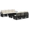 vidaXL Havesofa S&aelig;t 8 stk. Sort og Cremehvid polyrattan