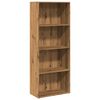 vidaXL bogreol 60x30x152 cm konstrueret tr&aelig; kunsteg
