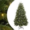 vidaXL Kunstigt juletr&aelig; 270 cm 300 LED'er Varm hvid PVC og St&aring;l Gr&oslash;n