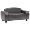 vidaXL hundesofa 80x50x40 cm kunstl&aelig;der gr&aring;