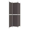 vidaXL 3-panels rumdeler 150x220 cm stof brun