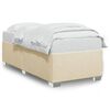 vidaXL sengeramme uden madras 80x200 cm stof cremefarvet