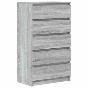 vidaXL kommode 60x36x103 cm konstrueret tr&aelig; gr&aring; sonoma-eg