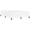vidaXL Sengestel med madras Ren Hvid 140 x 190 cm Stof