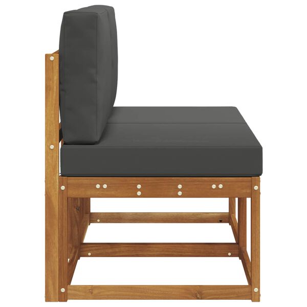 vidaXL 2 Stk Udend&oslash;rs Mellem Sofa Massivt Akacietr&aelig;