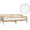 vidaXL daybed med madras 90x200 cm massivt fyrretr&aelig; gyldenbrun