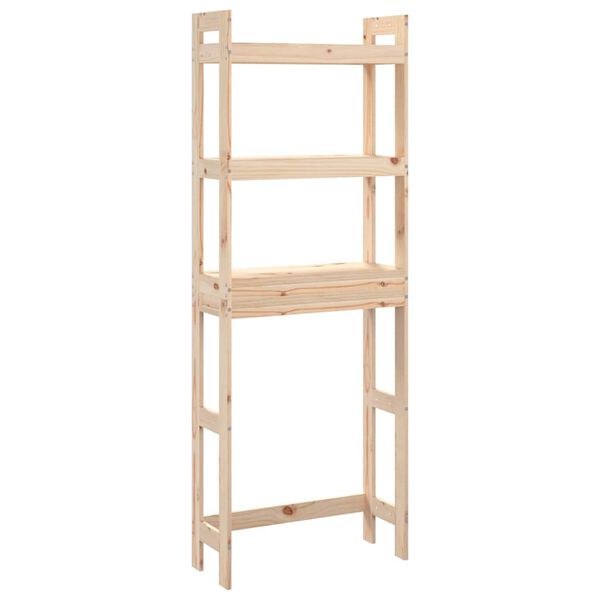 vidaXL toiletstativ 63x26x171 cm massivt fyrretr&aelig;