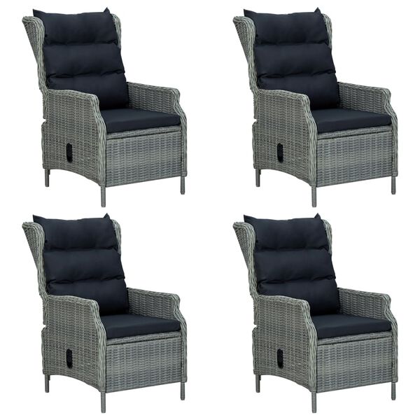 vidaXL spisebordss&aelig;t til haven 5 dele lysegr&aring;