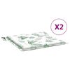 vidaXL stolehynder 2 stk. 40x40x3 cm stof bladm&oslash;nster
