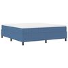 vidaXL Box spring seng Bl&aring; og Hvid 180 x 200 cm Velourstof