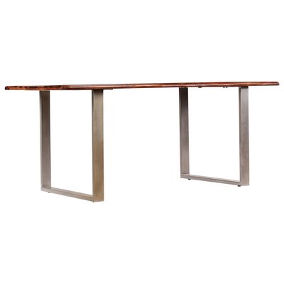 vidaXL spisebord i massivt sheeshamtræ 180 x 90 x 76 cm