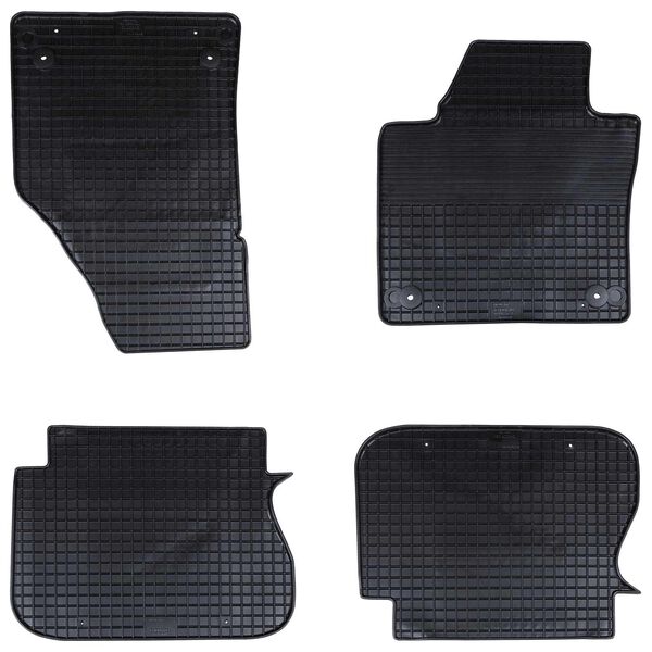 vidaXL Bilm&aring;tte 4 pcs Sort passer til VW CADDY 2003-2015, 2015-2020 BS
