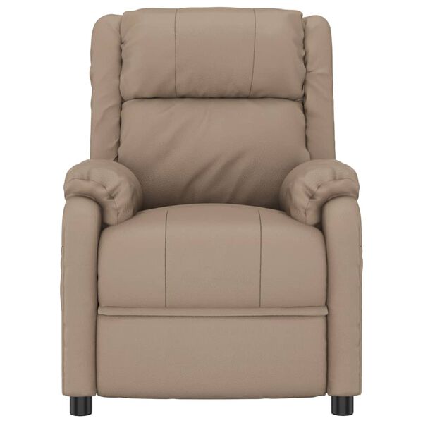 vidaXL massagestol kunstlæder cappuccinofarvet