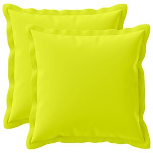 vidaXL Pudebetr&aelig;k 2 stk. HOUTEN Lys gr&oslash;n 30 x 30 cm Polyester