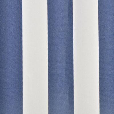 vidaXL markisedug blå og hvid 4 x 3 m (stel medfølger ikke)