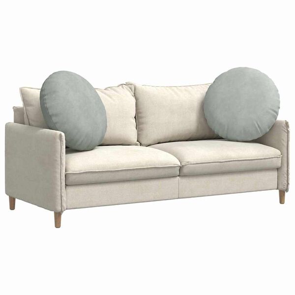 vidaXL Sædepuder 2 pcs Lysegrå Ø 40 x 13 cm Fløjl