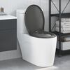 vidaXL Toilet s&aelig;de Antracit 44,8 x 37,3 x 4,2 cm Duroplast