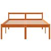 vidaXL seniorseng 140x190 cm massivt fyrretr&aelig; gyldenbrun