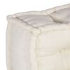 vidaXL Modulsofa 3 pcs Creme Stof