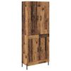 vidaXL Highboard Gammelt tr&aelig; 69,5 x 34 x 180 cm Konstrueret tr&aelig;
