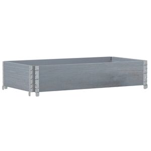 vidaXL plantekasse 100x50 cm massivt fyrretr&aelig; gr&aring;