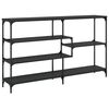 vidaXL konsolbord 160x32x95 cm konstrueret tr&aelig; sort