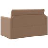 vidaXL Sovesofa 110cm Cappuccino Kunstl&aelig;der