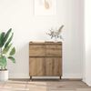 vidaXL Sideboard Artisan Egetr&aelig; 60 x 35 x 70 cm Ingeni&oslash;rt tr&aelig; og jern