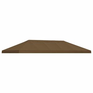 vidaXL Gazebo Klap Cover 6 x 3 m Gr&aring;brun Polyester 190