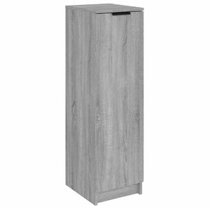 vidaXL skoskab 30x35x100 cm konstrueret tr&aelig; gr&aring; sonoma-eg