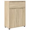 vidaXL Badev&aelig;relsesskab Sonoma eg 72,5 x 36,5 x 100 cm Konstrueret tr&aelig;