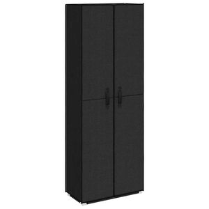 vidaXL skoskab 60 x 30 x 166 cm stof sort