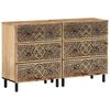 vidaXL kommoder 2 stk. 60x33x75 cm massivt mangotr&aelig;