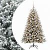 vidaXL Kunstig juletr&aelig; med kugler 240 cm 300 LED'er Varm hvid
