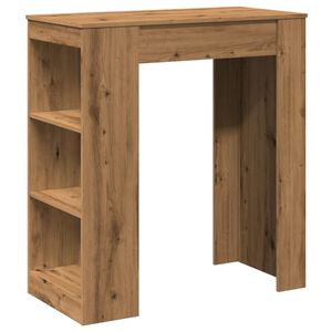 vidaXL barbord m. stativer 95x47x103,5 cm konstrueret tr&aelig; egetr&aelig;slook