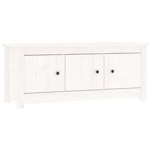 vidaXL skoreol 110x38x45,5 cm massivt fyrretr&aelig; hvid