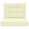 vidaXL Udend&oslash;rs Sofa Pude 2 pcs Creme Polyester