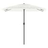 vidaXL haveparasol med st&aring;lstang 248x248x248 cm hvid