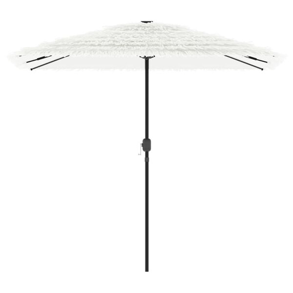 vidaXL haveparasol med st&aring;lstang 248x248x248 cm hvid