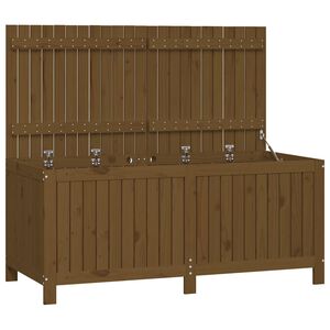 vidaXL havekasse 147x68x64 cm massivt fyrretr&aelig; gyldenbrun