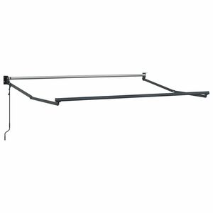 vidaXL Elektrisk Utr&aelig;kkelig Markiseramme Antracit 2,5 x 2 m Aluminium