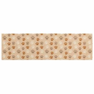 vidaXL K&oslash;kken t&aelig;ppe Beige poter 150 x 45 cm 100% polyamid Vaskbar