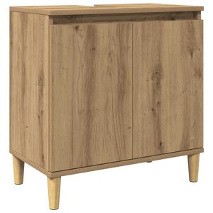 vidaXL underskab til h&aring;ndvask 58x33x60 cm konstrueret tr&aelig; kunsteg