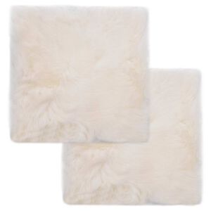 vidaXL stolehynder 2 stk. 40x40 cm f&aring;rel&aelig;der hvid