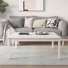 vidaXL sofabord 100x100x40 cm massivt fyrretr&aelig; hvid