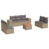 vidaXL sofas&aelig;t til haven 8 dele med hynder polyrattan beige