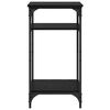 vidaXL Sidebord med hylde Sort eg 40 x 30 x 75 cm Konstrueret tr&aelig;