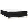 vidaXL Boxspring sengeramme 140x200 cm stof sort