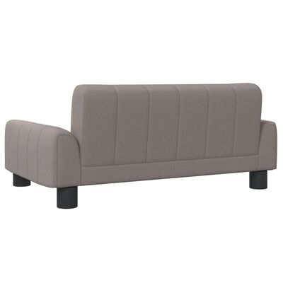 vidaXL sofa til børn 70x45x30 cm stof gråbrun